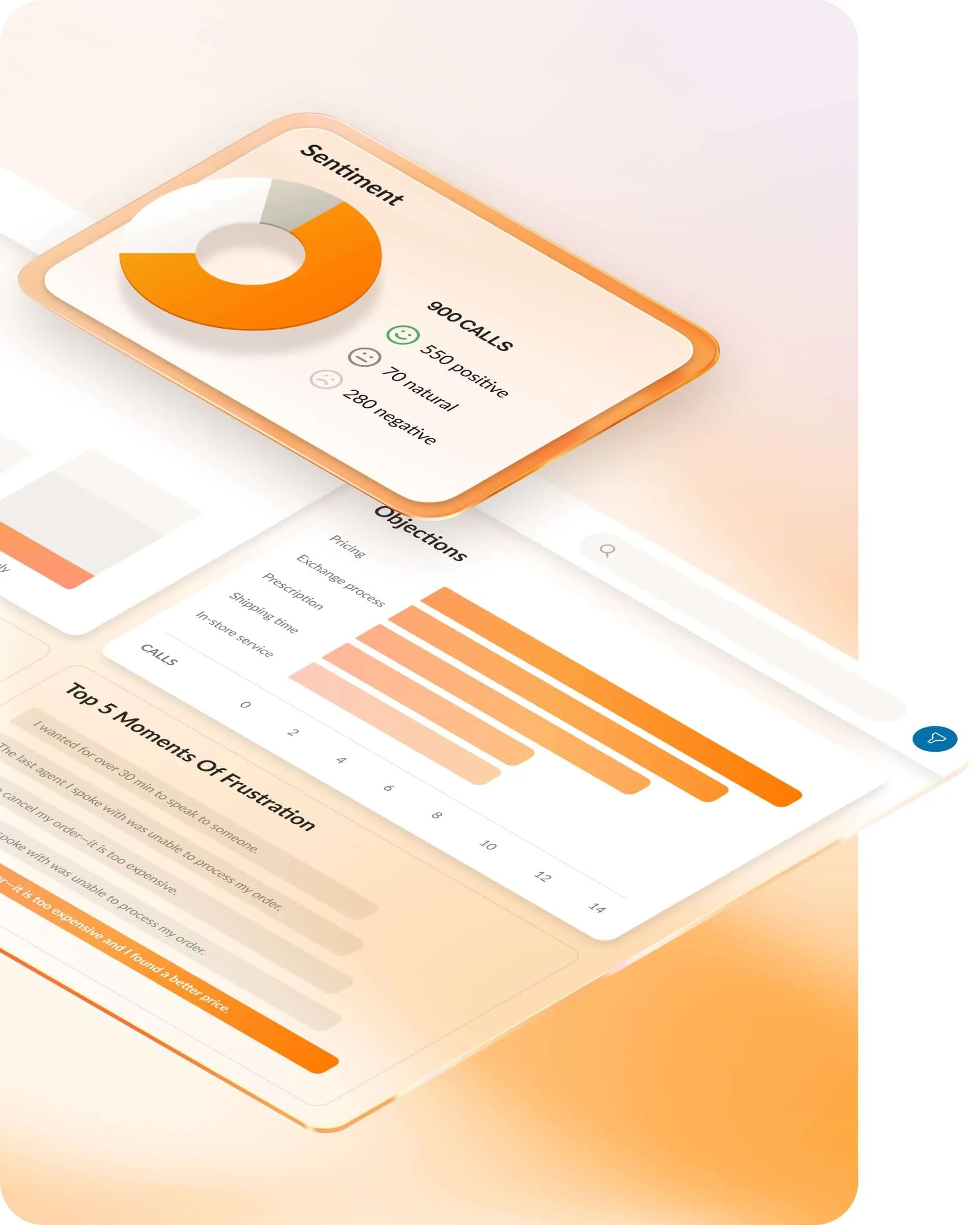 A contact center agent utilizing the score feature in the RingCentral RingCX app