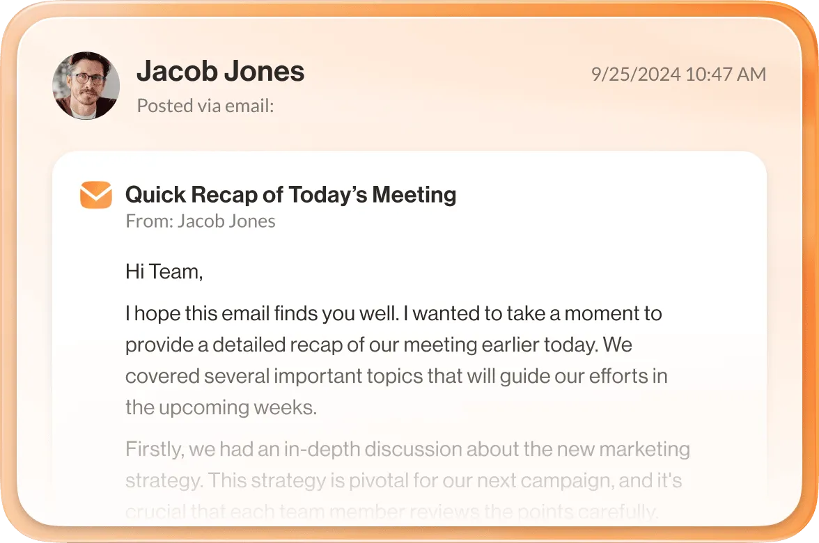 Función de resumen de reunión en la aplicación de RingCentral