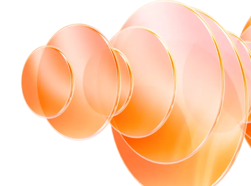 Motifs circulaires abstraits oranges 