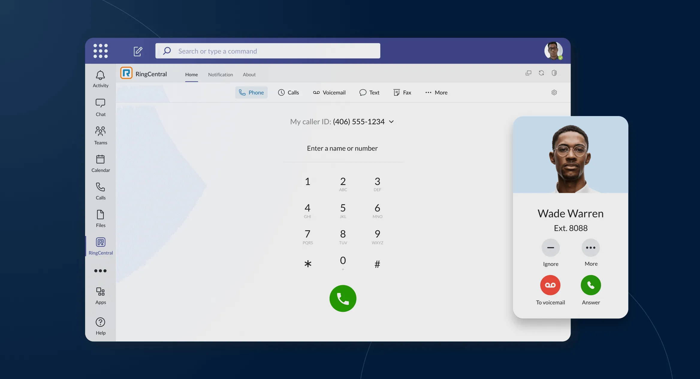 Video starten: Die RingCentral App-Integration in Microsoft Teams